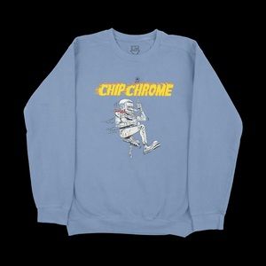 Chip chrome mic swing crewneck